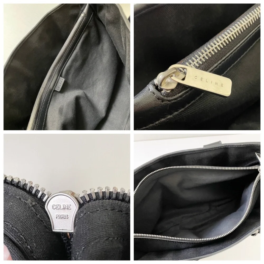 Celine black monogram suede and leather classic Boogie bag tote - Picture 6 of 10